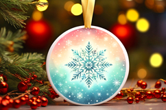 Round Christmass Ornament PNG Product Image 1