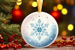 Round Christmas Ornament Sublimation|Clipart Product Image 3