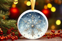 Round Christmass Ornament PNG Product Image 1