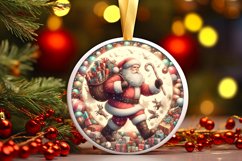 Round Christmas Ornament Sublimation|Clipart Product Image 1