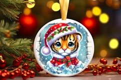 Round Christmas Ornament Sublimation|Clipart Product Image 1