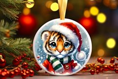 Round Christmas Ornament Sublimation|Clipart Product Image 1