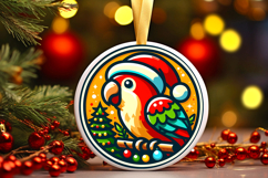 Round Christmass Ornament PNG Product Image 1