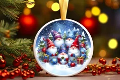 Watercolor Gnome Christmas PNG Product Image 3