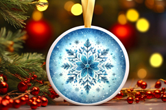 Round Christmass Ornament PNG Product Image 1