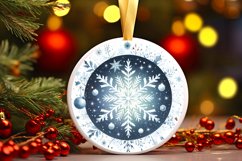 Round Christmas Ornament Sublimation|Clipart Product Image 1