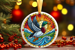 Round Christmass Ornament PNG Product Image 1