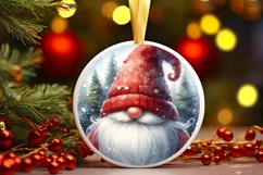 Watercolor Gnome Christmas PNG Product Image 3