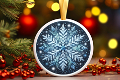 Round Christmass Ornament PNG Product Image 1