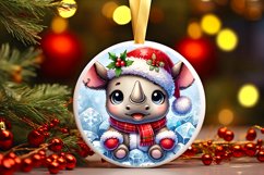 Round Christmas Ornament Sublimation|Clipart Product Image 1