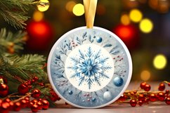 Round Christmas Ornament Sublimation|Clipart Product Image 1