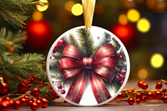 Round Christmass Ornament PNG Product Image 1