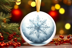 Round Christmass Ornament PNG Product Image 1