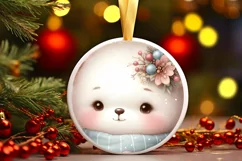 Cute Baby Bear Winter Gift Box PNG Product Image 3