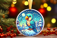 Round Christmass Ornament PNG Product Image 1