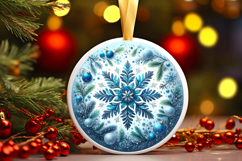 Round Christmass Ornament PNG Product Image 1