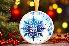 Round Christmass Ornament PNG Product Image 1