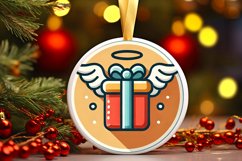 Round Christmas Ornament Sublimation|Clipart Product Image 1