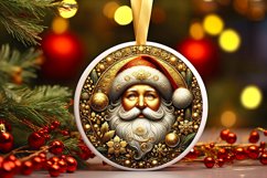 Round Christmas Ornament Sublimation|Clipart Product Image 1