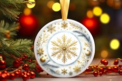 Round Christmas Ornament Sublimation|Clipart Product Image 1