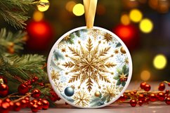 Round Christmas Ornament Sublimation|Clipart Product Image 1