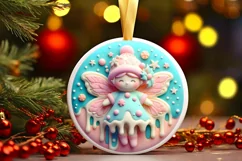 Pastel Christmas Fairy Sublimation PNG Product Image 3
