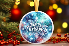 Round Christmass Ornament PNG Product Image 1