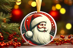 Round Christmass Ornament PNG Product Image 1