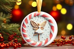 Round Christmas Ornament Sublimation|Clipart Product Image 1