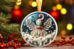 Round Christmas Ornament Sublimation|Clipart Product Image 1