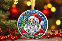 Round Christmass Ornament PNG Product Image 1