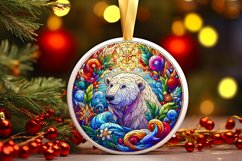 Round Christmas Ornament Sublimation|Clipart Product Image 1