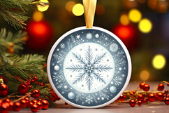 Round Christmass Ornament PNG Product Image 1