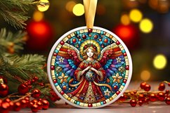 Round Christmas Ornament Sublimation|Clipart Product Image 1