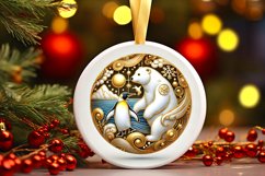 Round Christmas Ornament Sublimation|Clipart Product Image 2