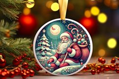 Round Christmas Ornament Sublimation|Clipart Product Image 1