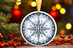Round Christmass Ornament PNG Product Image 1