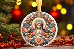 Round Christmas Ornament Sublimation|Clipart Product Image 1
