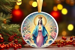 Round Christmas Ornament Sublimation|Clipart Product Image 1