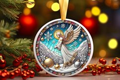 Round Christmas Ornament Sublimation|Clipart Product Image 1