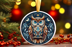 Round Christmass Ornament PNG Product Image 1