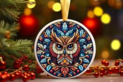 Round Christmas Ornament Sublimation|Clipart Product Image 1