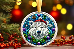 Round Christmass Ornament PNG Product Image 1