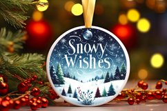 Watercolor Winter Scene Sublimation PNG Product Image 3