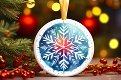 Round Christmass Ornament PNG Product Image 1
