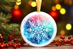 Round Christmas Ornament Sublimation|Clipart Product Image 3