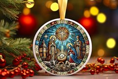Round Christmas Ornament Sublimation|Clipart Product Image 1