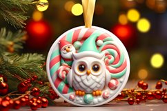 Round Christmas Ornament Sublimation|Clipart Product Image 1