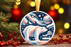 Round Christmas Ornament Sublimation|Clipart Product Image 1