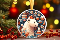 Round Christmas Ornament Sublimation|Clipart Product Image 1
